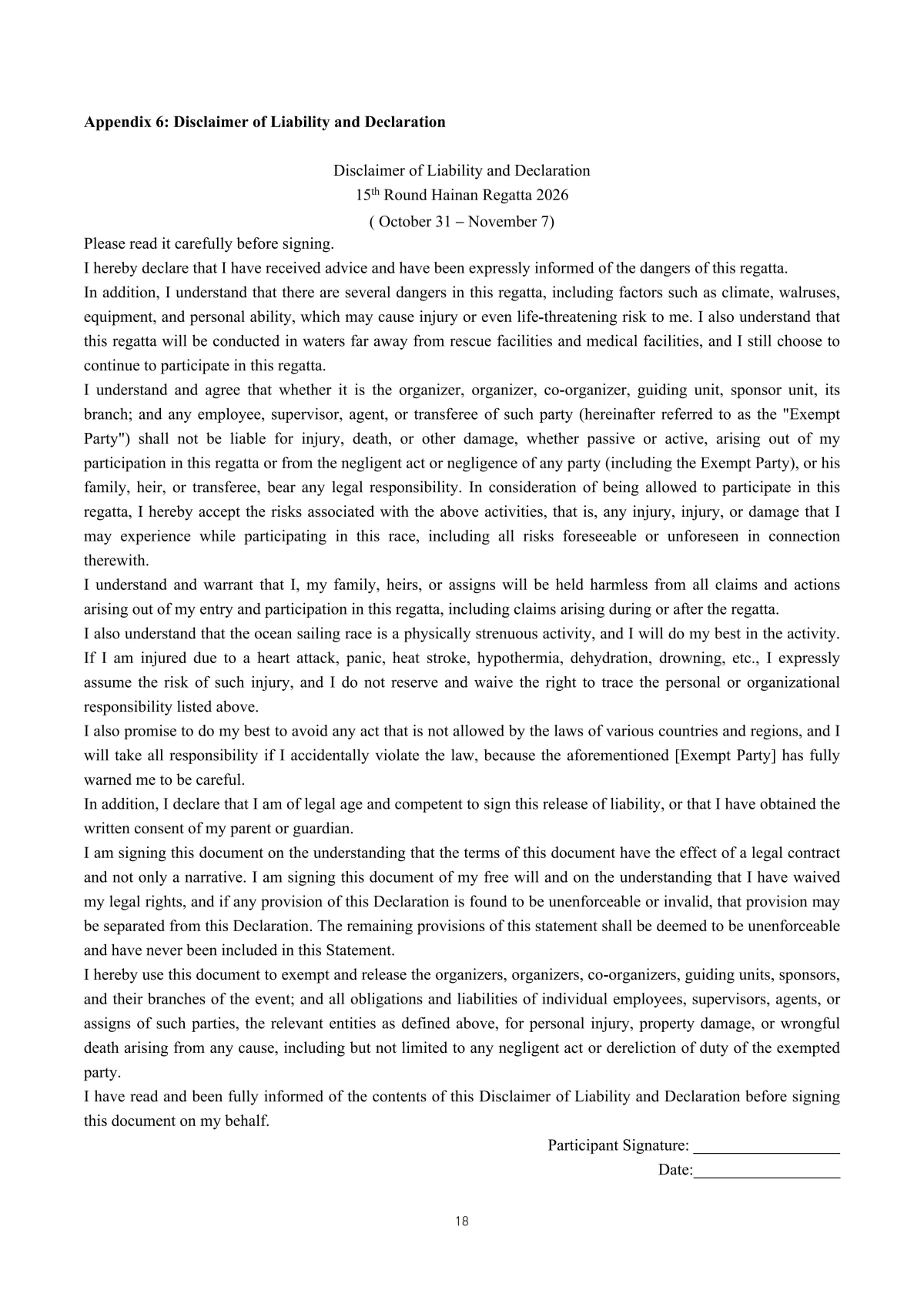 15th Round Hainan Regatta 2026 NOTICE OF RACE 竞赛通知-英文版(1)_18.jpg
