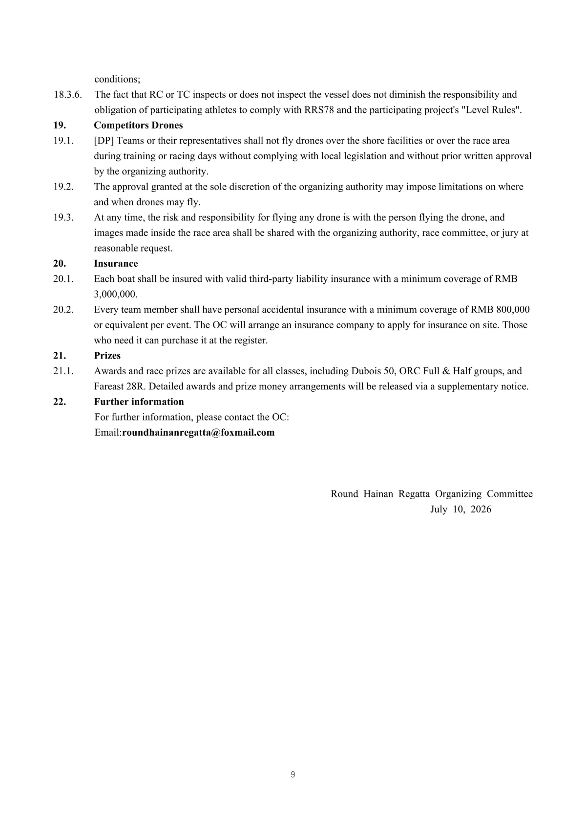 15th Round Hainan Regatta 2026 NOTICE OF RACE 竞赛通知-英文版(1)_09.jpg
